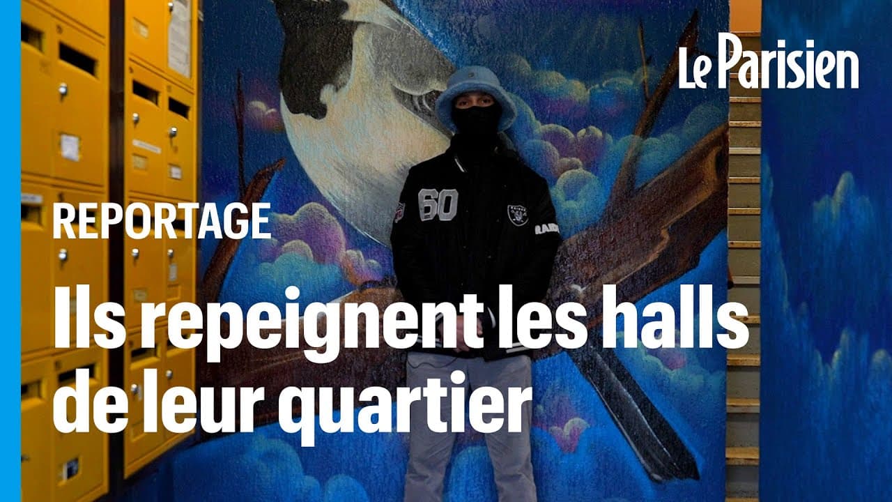 À Gisors, les jeunes du quartier des Bornes repeignent les halls de leurs immeubles - YouTube