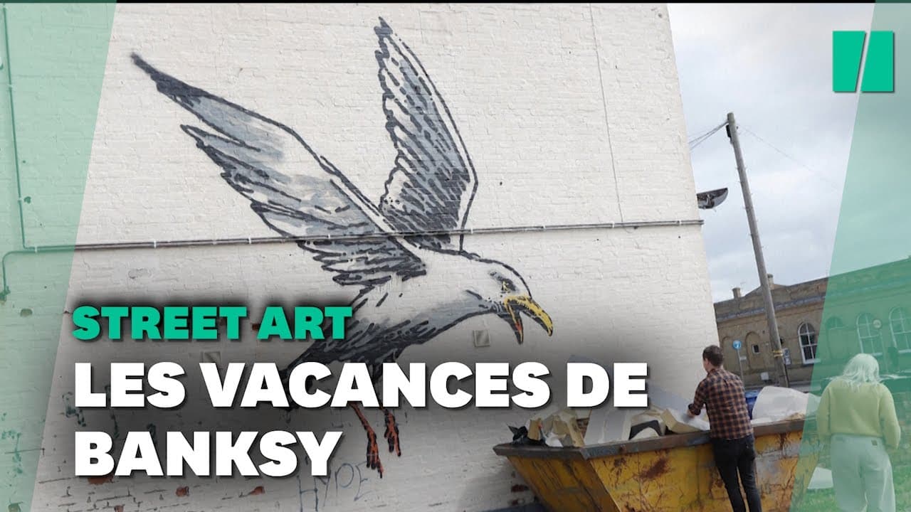 Banksy revendique une série d'œuvres apparues en Angleterre - YouTube